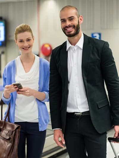 A student leaving for university abroad
